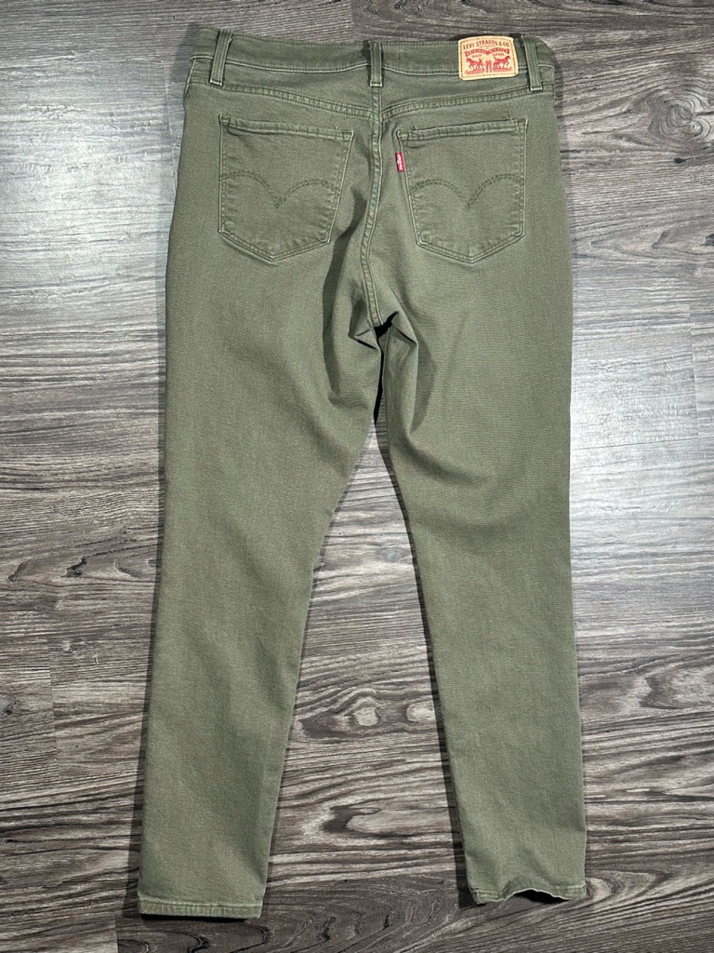 LEVI’S Olive Green 311 SHAPING SKINNY Stretch 5 Pocket Jeans 31 - Picture 7 of 13